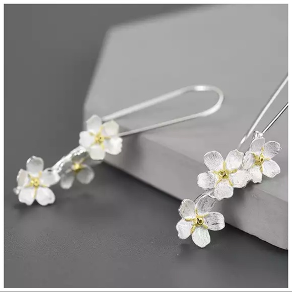 🎁 Artisan Handmade 925 Silver The Zytka Flower Earrings - Picture 3 of 9